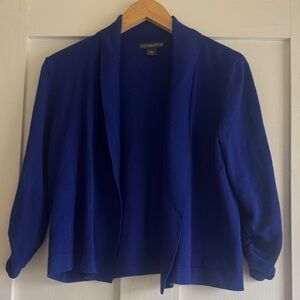 Covington Royal Blue Open Front Cardigan - Medium